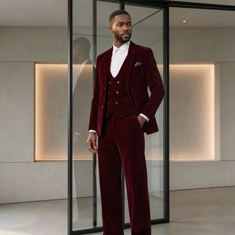 Velvet Wedding Suits for Men 3 - Men'S Grooming Awards review and price