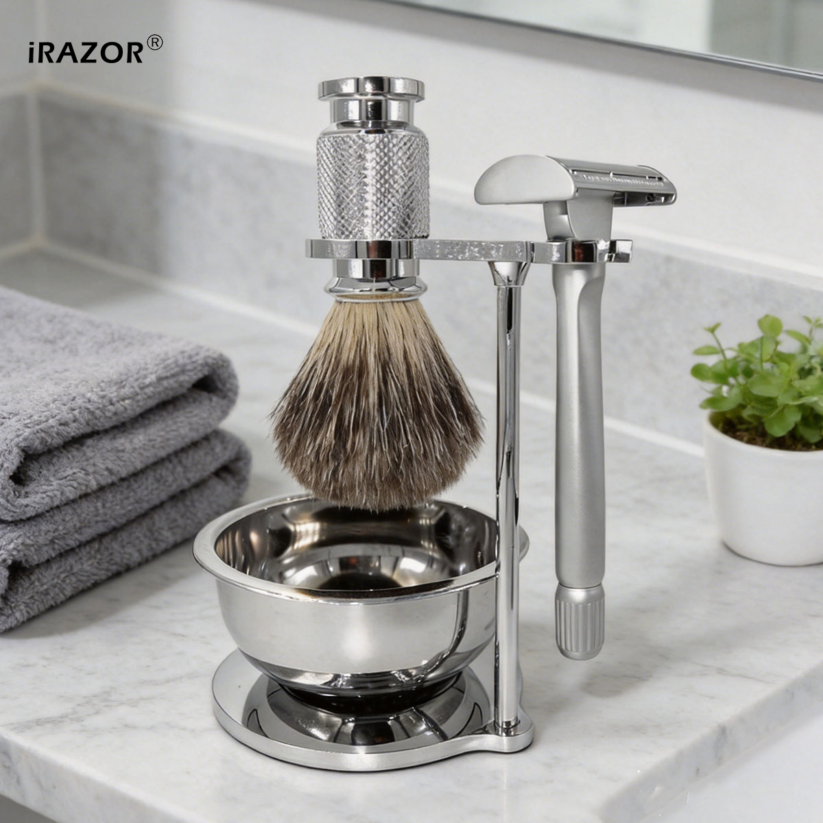 iRAZOR Butterfly Open Double E - Mens Grooming Kit Gift review and price