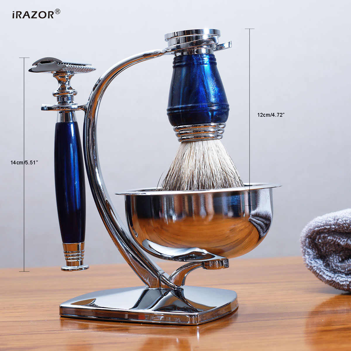 iRAZOR Royal Blue Luxury Men's - Mens Grooming Kit Gift review and price