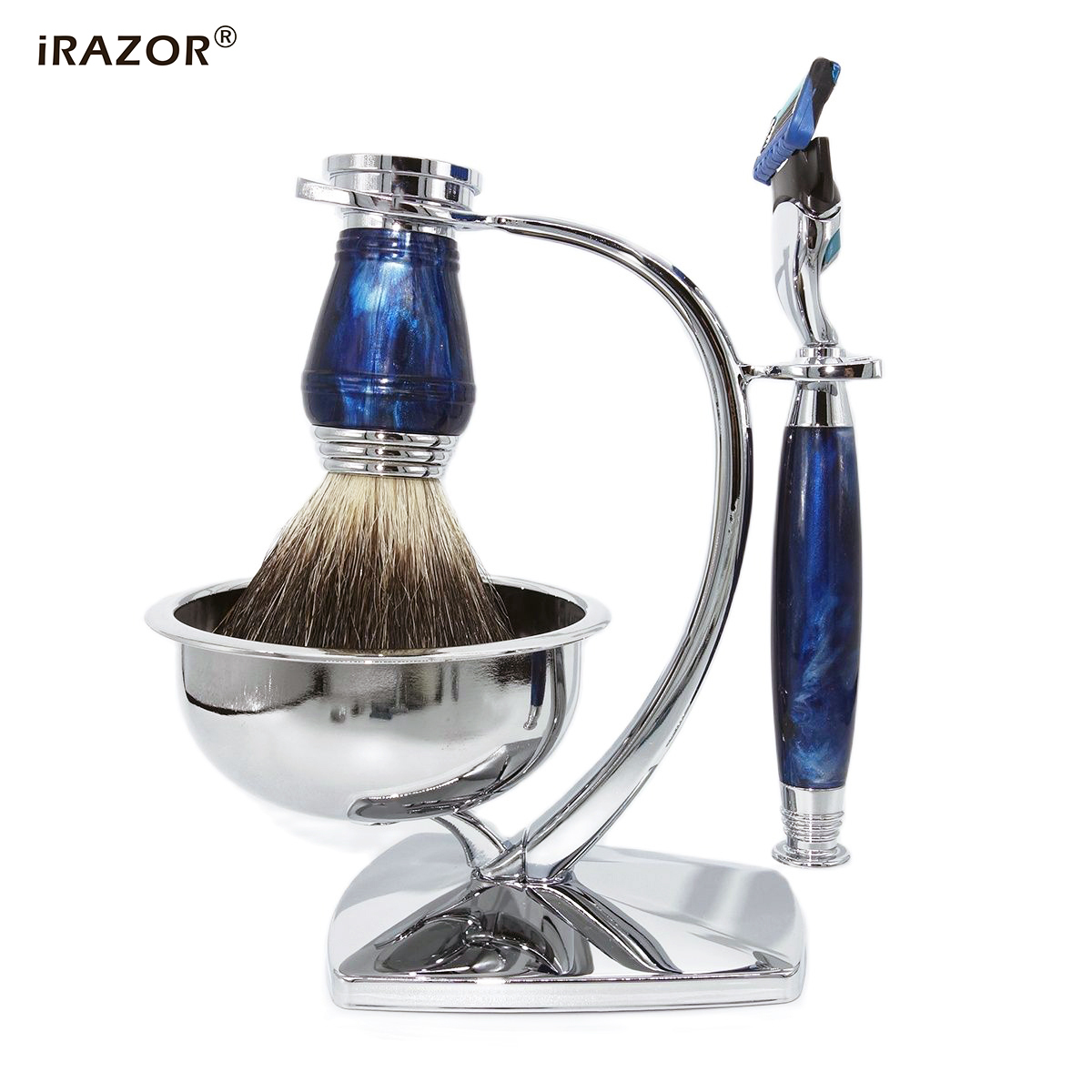 iRAZOR Royal Blue Luxury Men's - Mens Grooming Kit Gift review and price