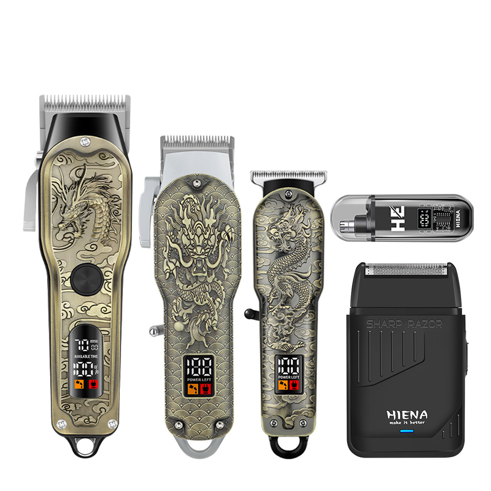 HIENA 5pcs Professional Hair C - Mens Grooming Kit Gift review and price